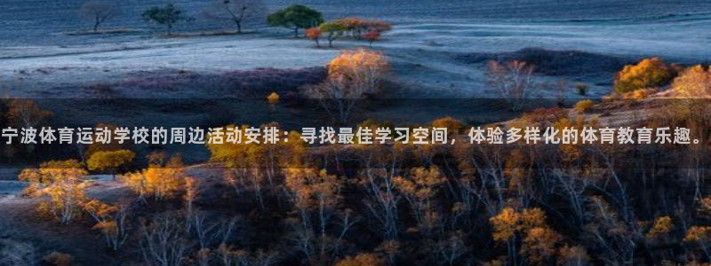 ug环球官网登录入口：宁波体育运动学校的周边活动安排：寻找最佳学习空间，体验多样化的体育教育乐趣。